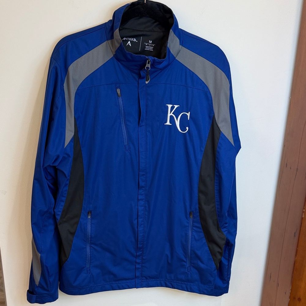 Antigua Kansas City Royals Lightweight & Lined Full Zip Up Jacket, M (unisex)